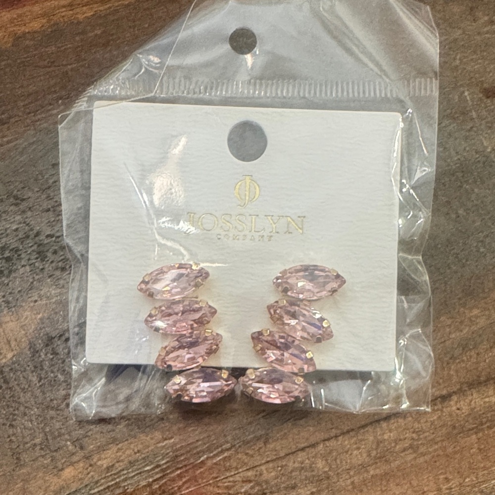 Pink Crystal Earrings